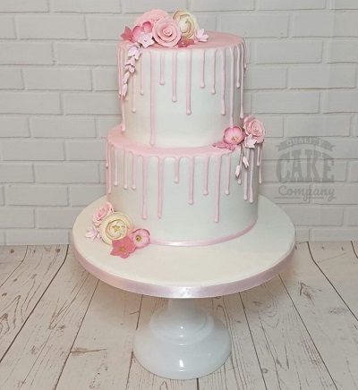 Simple 2 Tier Wedding Cake Designs