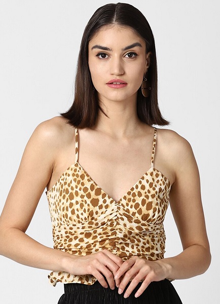 Strappy Leopard Bralette Top