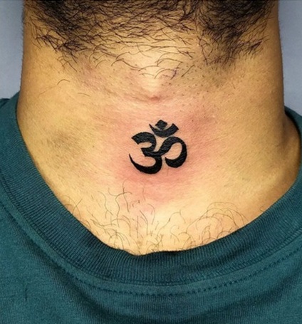 Unique Neck Mahadev Tattoo