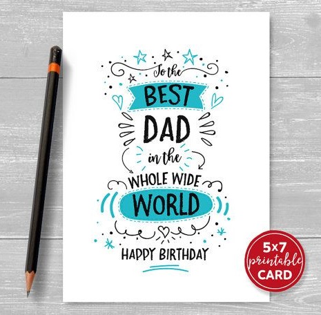 Birthday Card Design For Father