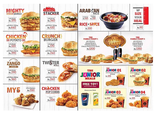 Burger Menu Card Design