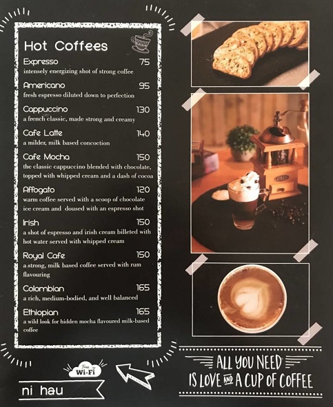 Coffee Menu Card Design