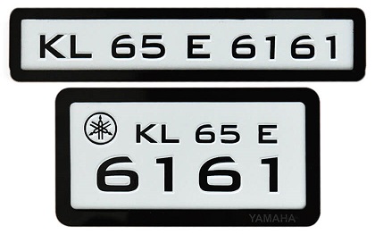 Fancy Bike Number Plate Designs