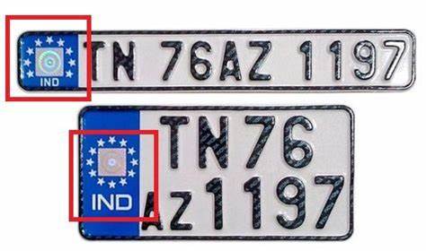 Government Approved Number Plate Design