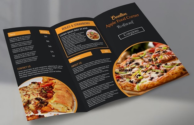 Restaurant pamphlet design
