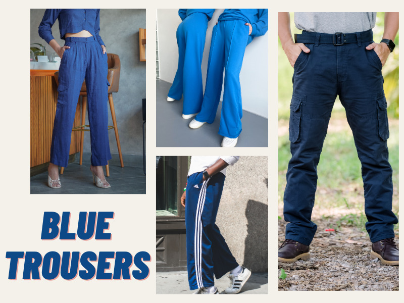 20 Stylish Models Of Blue Trousers For Men And Women