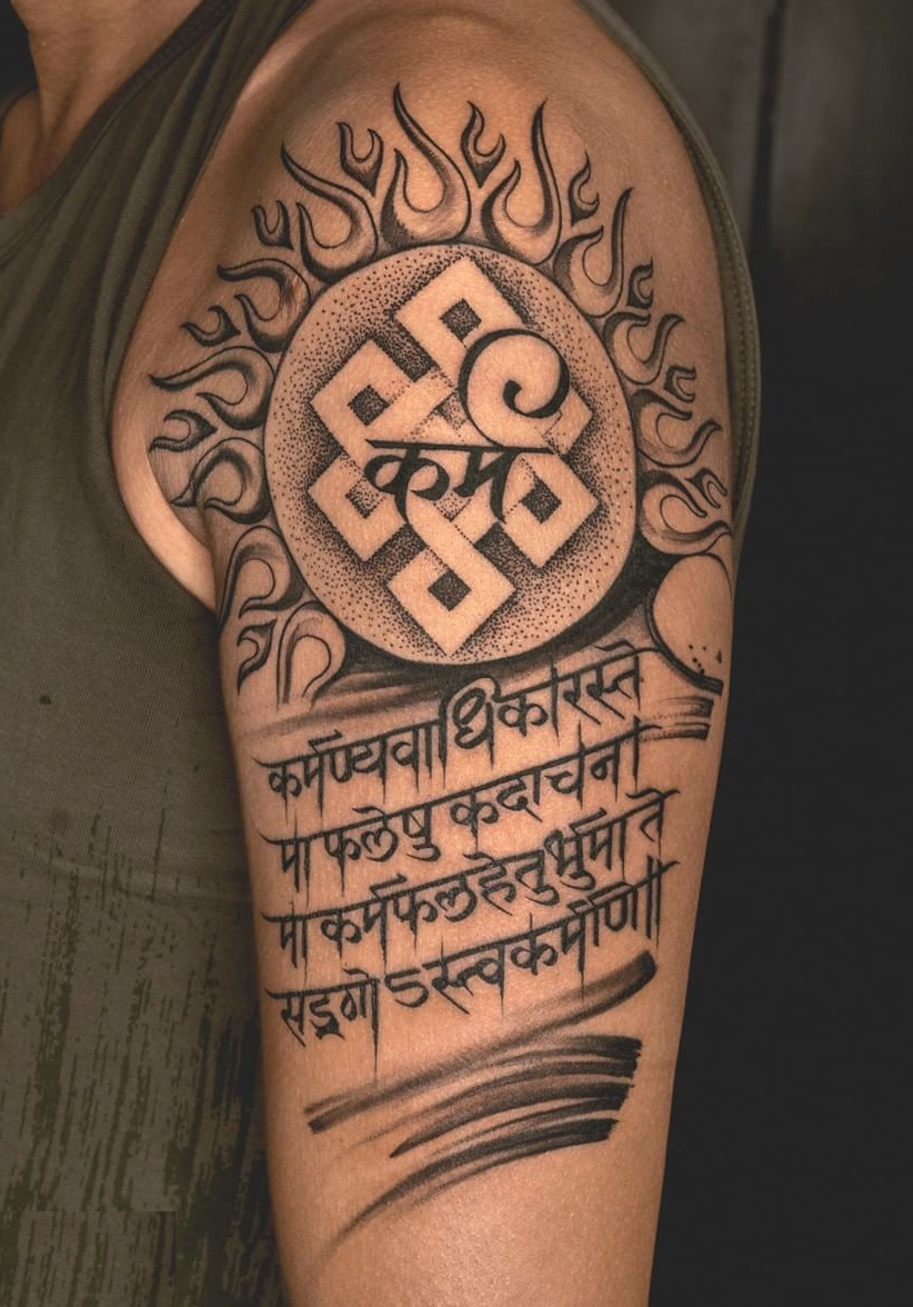 Share 62+ mahabharat shlok tattoo super hot - in.eteachers