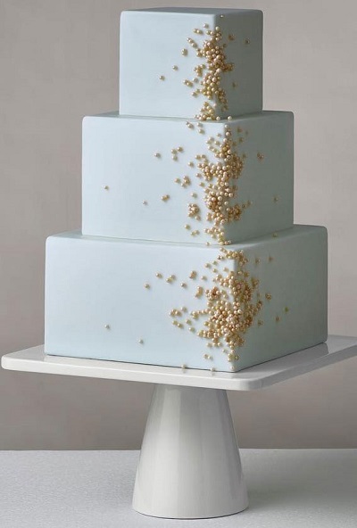 3 Tier Square Wedding Cake - CakeCentral.com