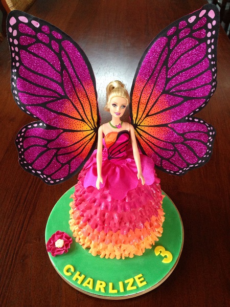 Butterfly Barbie Doll Cake Designs