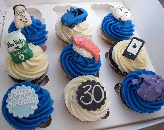 Cupcake Designs For Husband's Birthday