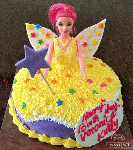 Fairy Barbie Doll Cake Design