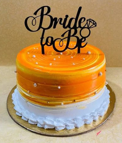 bachelor cake for bride