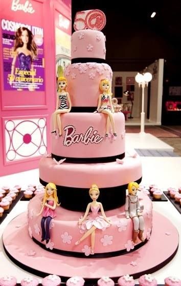 Grand Designer Barbie Doll Cake