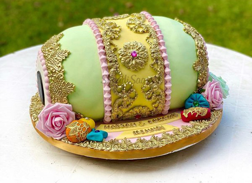 simple bride to be cake design
