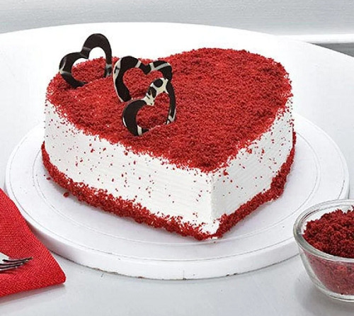 Red Velvet Cake With Red Color Roses  Iris Florists mangalore online  delivery of flowerscakes arrangements and decorations