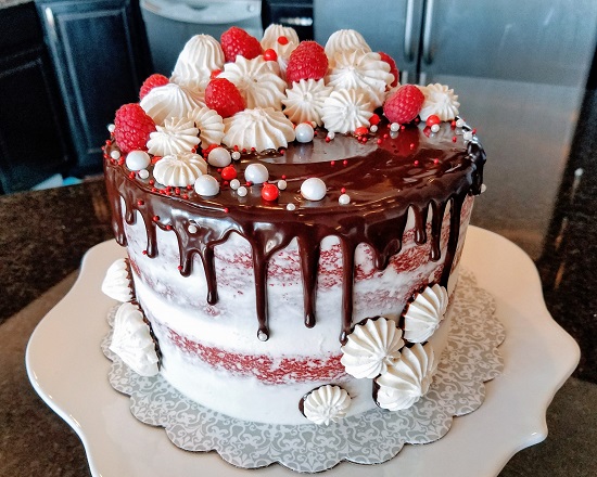 Heavy Red Velvet Designer Cake