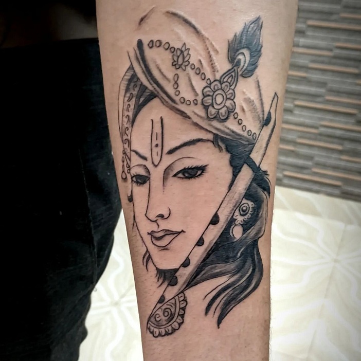 Krishna Tattoo  Krishna tattoo Tattoos Hindu tattoos