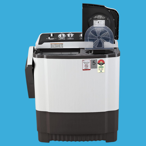 Lg 7 Kg 5 Star Semi Automatic Top Loading Washing Machine (p7020ngaz, Dark Gray, Wind Jet Dry)