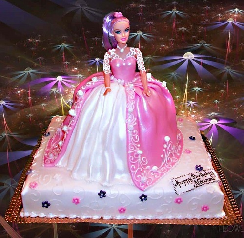 Large Barbie Designer Cake