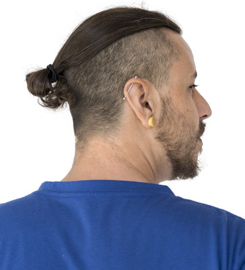 The Sims Resource - Short Ponytail Hairstyle for men - G136