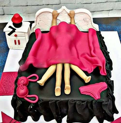 Naughty Bride To Be Cake Designs2