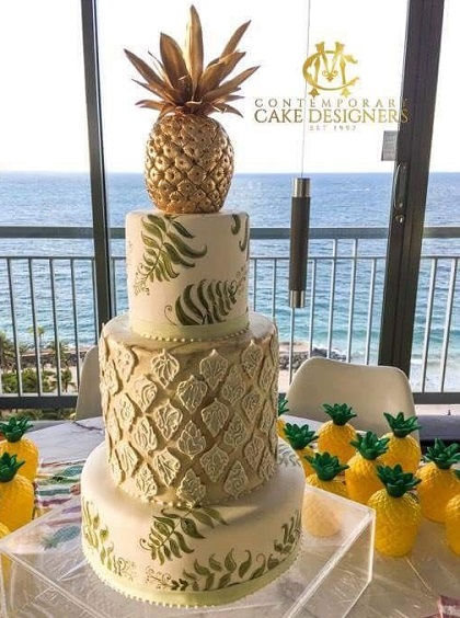 latest pineapple cake design

