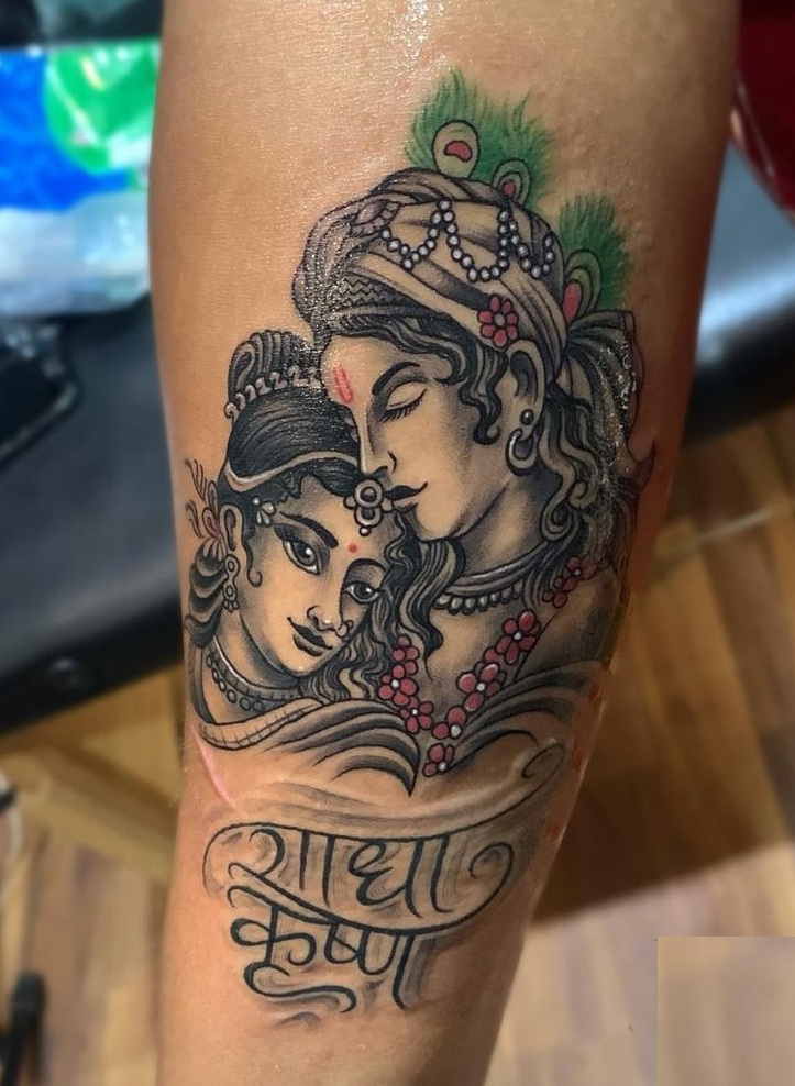 Details more than 65 radha krishna tattoo latest  thtantai2