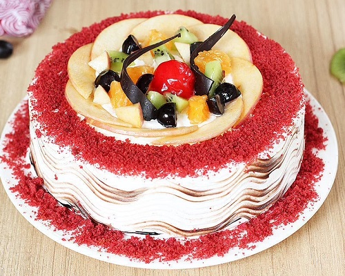 beautiful red velvet cake design 