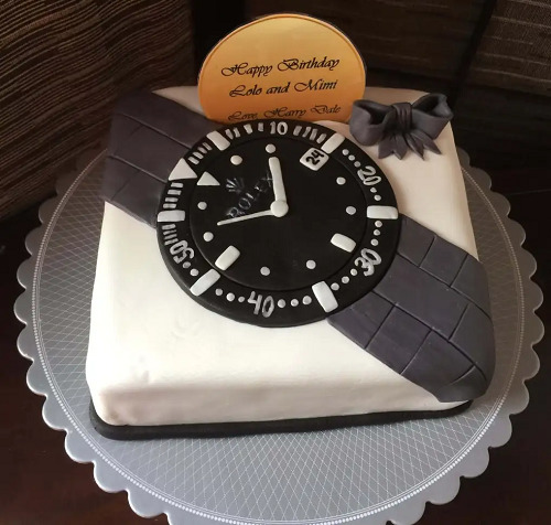 Rolex Watch Cake Design For Gents