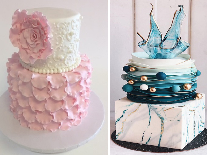 Simple Bridal Shower Cake  Engagement party cake Wedding anniversary cakes  Engagement cake design