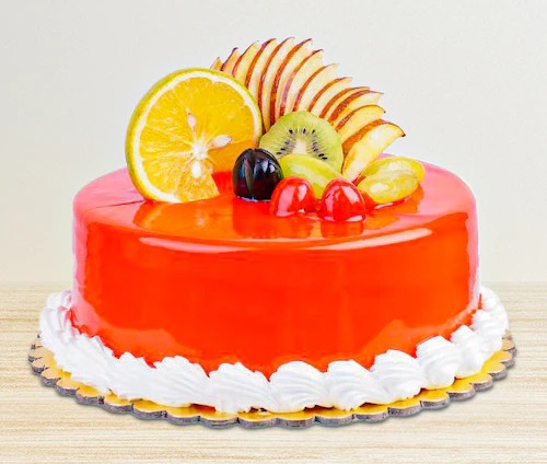 simple fruit cake design 