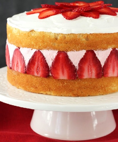 strawberry cake new design 
