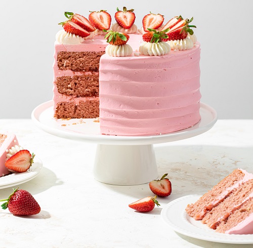 strawberry cake design images 