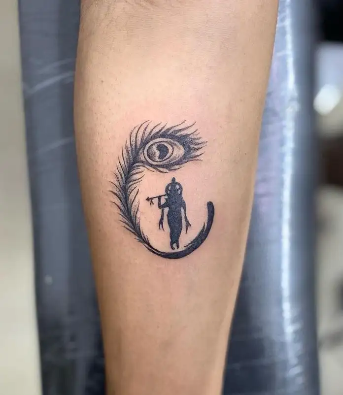Update 87 about krishna feather tattoo latest  indaotaoneceduvn