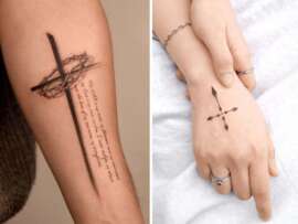 40+ Stylish Cross Tattoo Designs for Men and Women!
