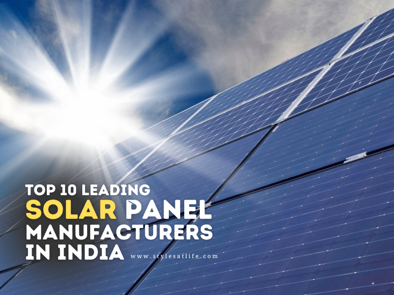 India's Top 10 Solar Panel Manufacturing Companies List
