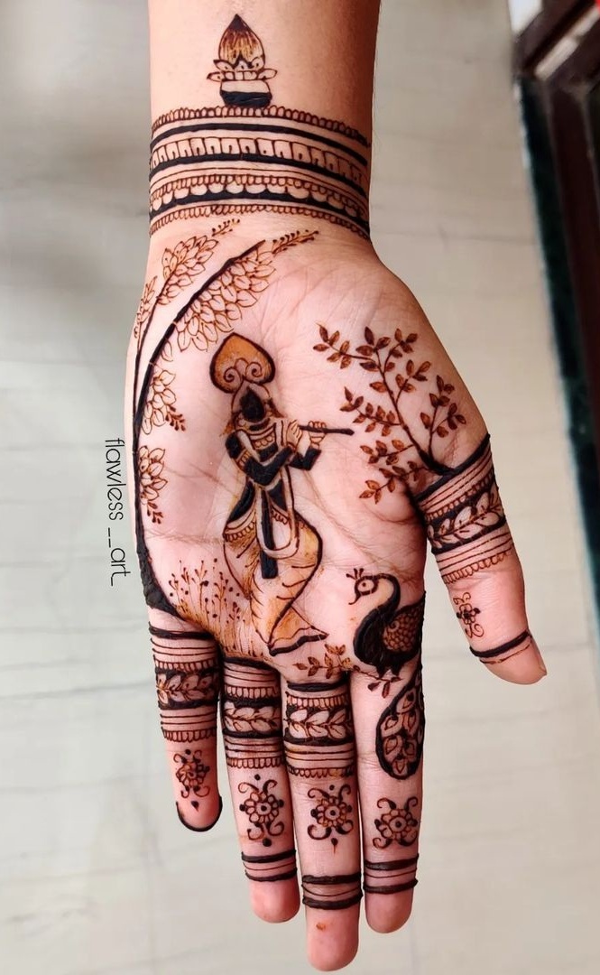 Krishna Mehndi Tattoo