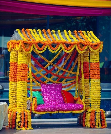 Mehndi Jhoola Decoration