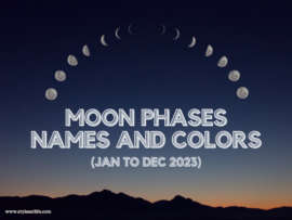 Moon Phases (Jan to Dec 2023): Names, Colors, and Meanings