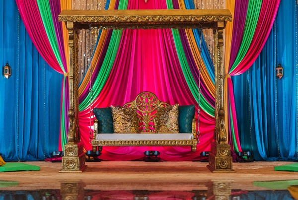 indian wedding stage decoration 