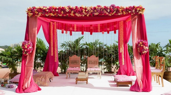 marriage stage decoration simple 
