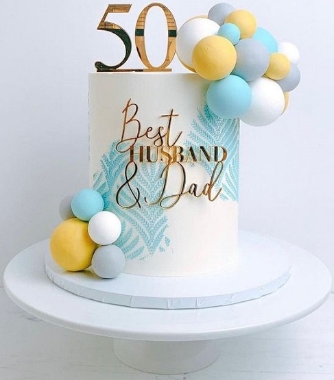 BLOCK Happy 50th Birthday Cake Topper – Quick Creations