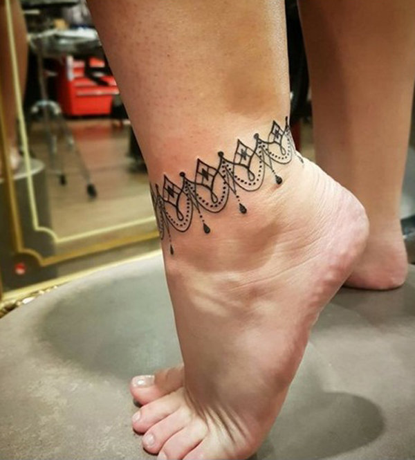 Aesthetic Small Ankle Henna
