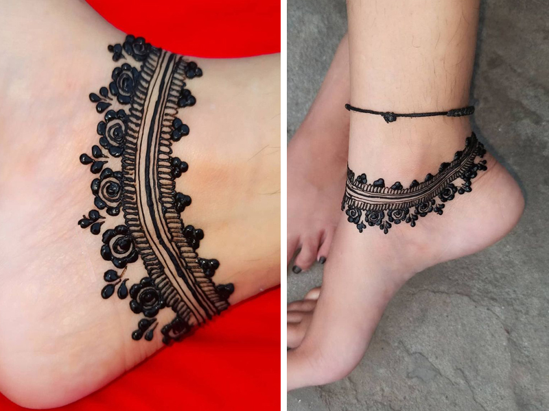 Discover 80+ ankle mehndi tattoo best - thtantai2