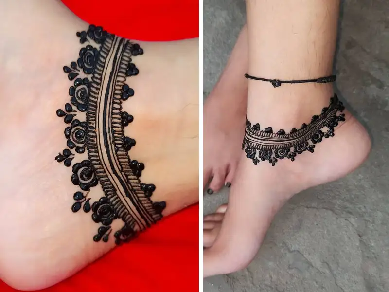15 Anklet Mehndi Designs That You Will Love | Styles At Life