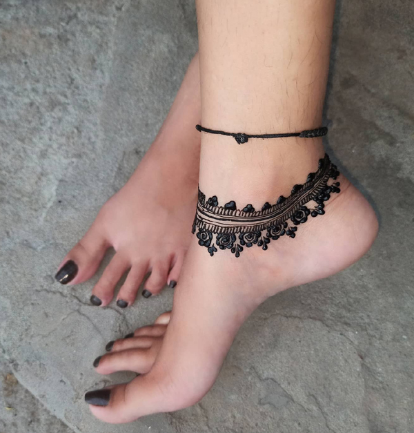 Anklet Payal Mehndi Design