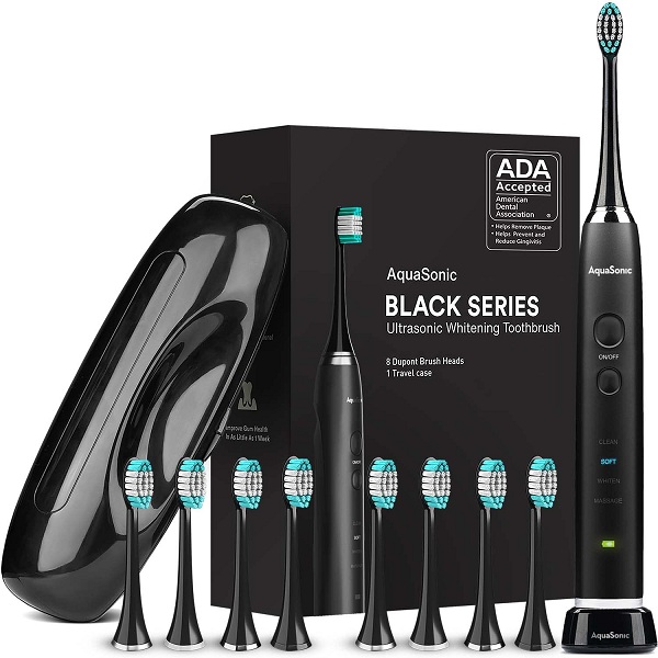 Aqua Sonic Black Series Ultra Whitening Toothbrush