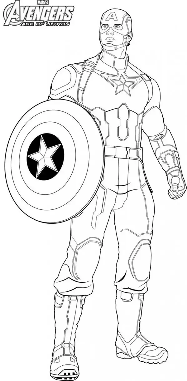 Coloring Pages For Captain America