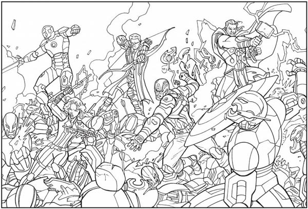 Age Of Ultron Coloring page