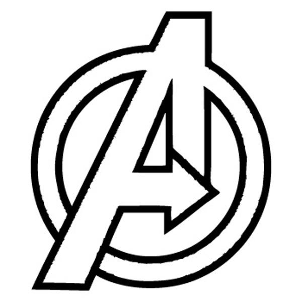 Avengers Logo Coloring Sheet
